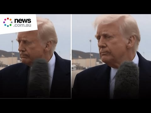 Donald Trump hit in face with reporter's boom microphone