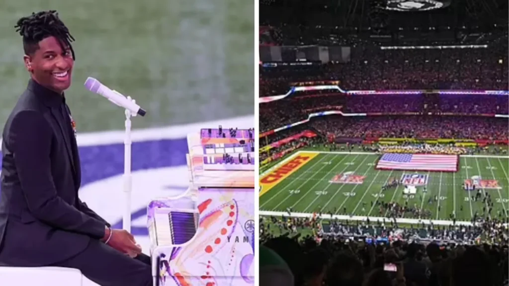 Jon Batiste Super Bowl National Anthem Sparks Outrage Fans Call It Shameful