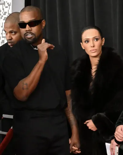 Kanye West alongside his wife Bianca Censori