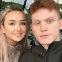 Rachel Kennedy at 19 years old together with her boyfriend Liam McCrohan