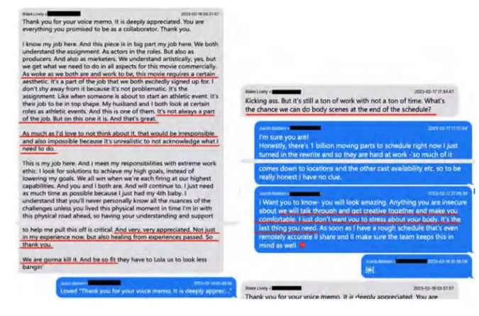 The release of additional text messages