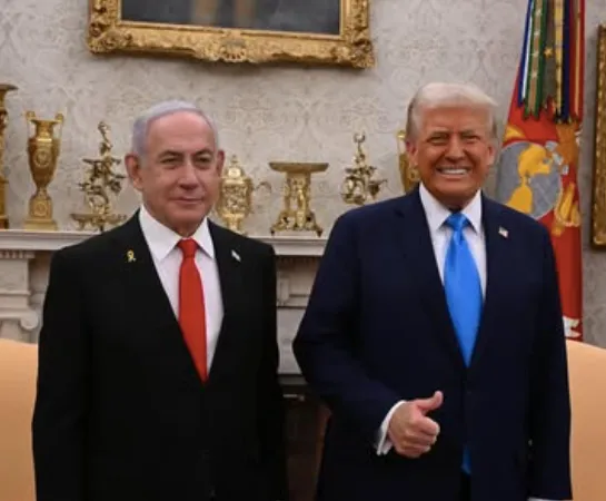 with Israeli Prime Minister Benjamin Netanyahu  Donald Trump introduced a plan