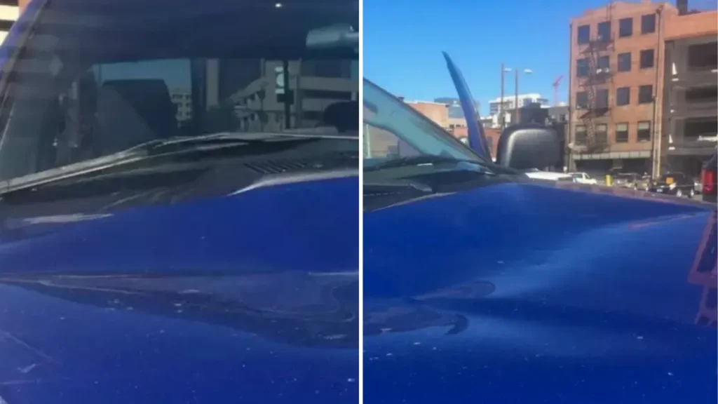 Driver Shocked by Mysterious Note After Finding Large Dent on Car Bonnet