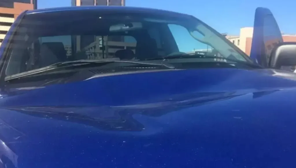 Large Dent on Car Bonnet