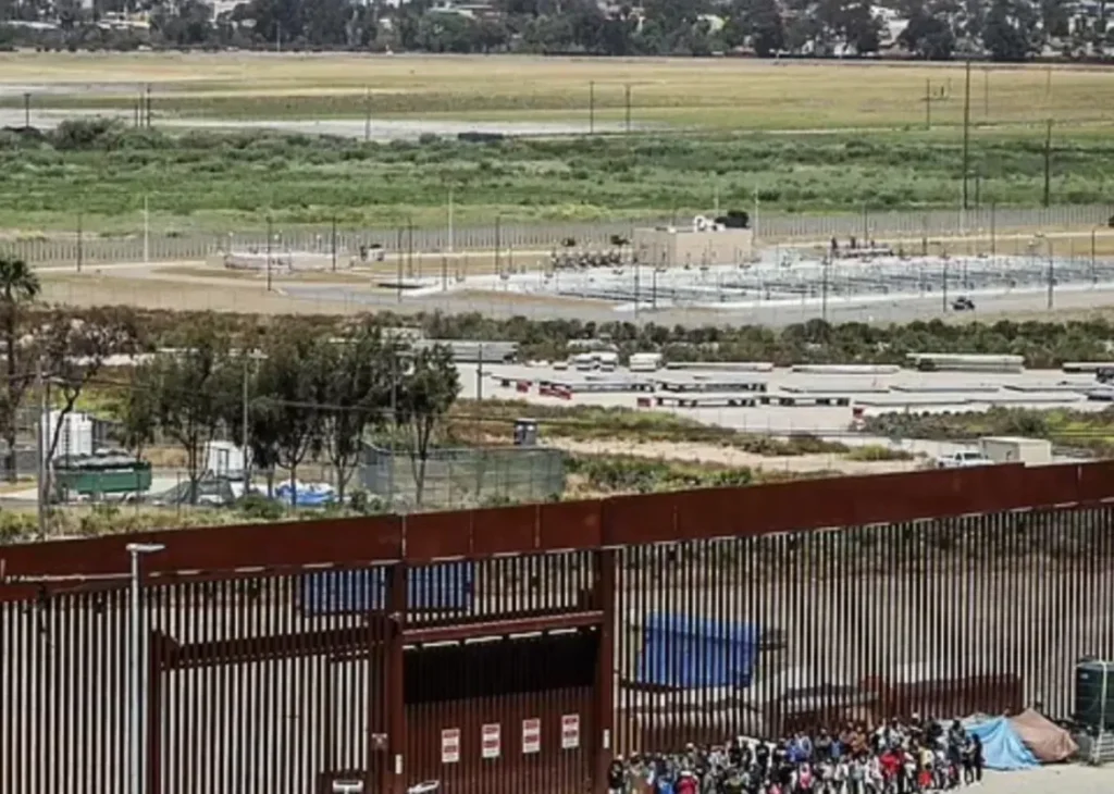 San Ysidro border between Mexico and San Diego