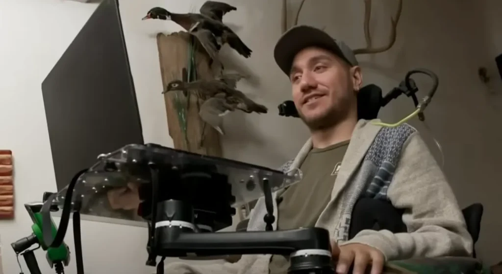 University student Noland Arbaugh invested his early 20s