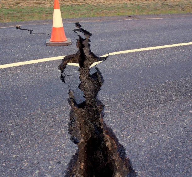 Earthquake Damaged Street 